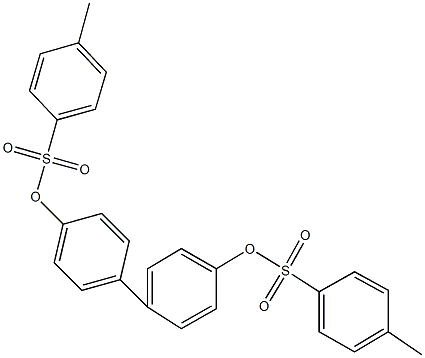 4'-{[(4-methylphenyl)sulfonyl]oxy}[1,1'-biphenyl]-4-yl 4-methylbenzenesulfonate Struktur