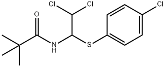 N-{2,2-dichloro-1-[(4-chlorophenyl)sulfanyl]ethyl}-2,2-dimethylpropanamide Struktur