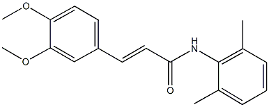 3-(3,4-dimethoxyphenyl)-N-(2,6-dimethylphenyl)acrylamide Struktur