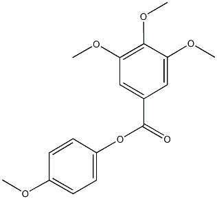 4-methoxyphenyl 3,4,5-trimethoxybenzoate Struktur