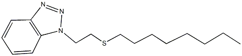 2-(1H-1,2,3-benzotriazol-1-yl)ethyl octyl sulfide Struktur