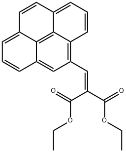 diethyl 2-(4-pyrenylmethylene)malonate Struktur