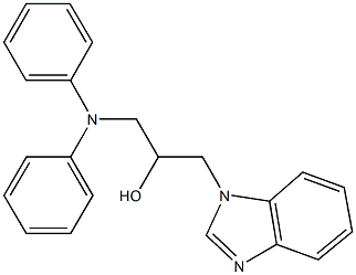 1-(1H-benzimidazol-1-yl)-3-(diphenylamino)-2-propanol Struktur