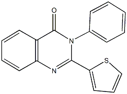 3-phenyl-2-(2-thienyl)-4(3H)-quinazolinone Struktur