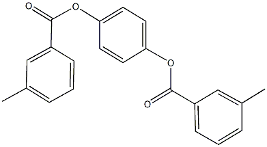 4-[(3-methylbenzoyl)oxy]phenyl 3-methylbenzoate Struktur