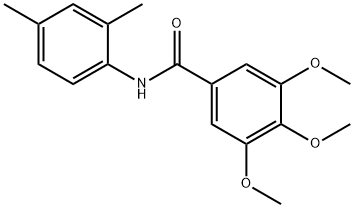 N-(2,4-dimethylphenyl)-3,4,5-trimethoxybenzamide Struktur