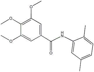 N-(2,5-dimethylphenyl)-3,4,5-trimethoxybenzamide Struktur