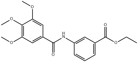 ethyl 3-[(3,4,5-trimethoxybenzoyl)amino]benzoate Struktur