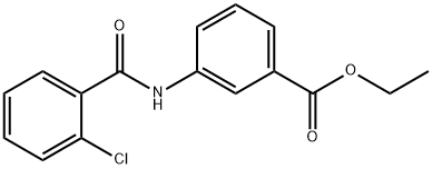 ethyl 3-[(2-chlorobenzoyl)amino]benzoate Struktur