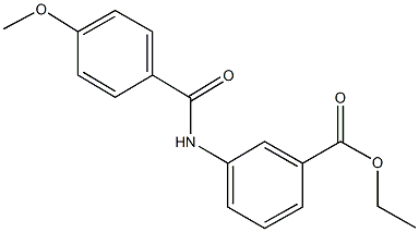 ethyl 3-[(4-methoxybenzoyl)amino]benzoate Struktur