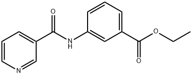 ethyl 3-[(3-pyridinylcarbonyl)amino]benzoate Struktur