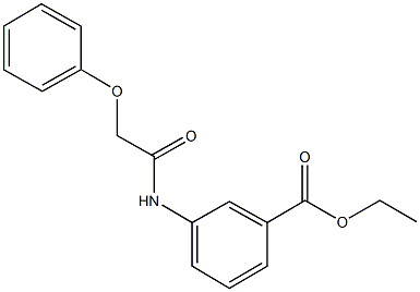 ethyl 3-[(phenoxyacetyl)amino]benzoate Struktur