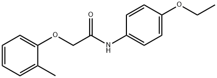 N-(4-ethoxyphenyl)-2-(2-methylphenoxy)acetamide Struktur