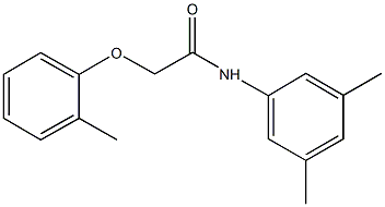 N-(3,5-dimethylphenyl)-2-(2-methylphenoxy)acetamide Struktur