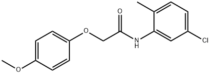 N-(5-chloro-2-methylphenyl)-2-(4-methoxyphenoxy)acetamide Struktur