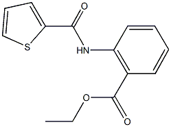 ethyl 2-[(2-thienylcarbonyl)amino]benzoate Struktur