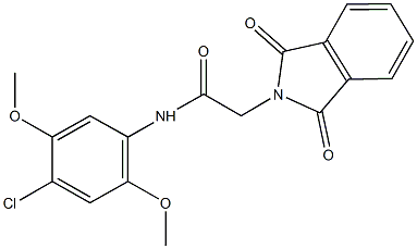 N-(4-chloro-2,5-dimethoxyphenyl)-2-(1,3-dioxo-1,3-dihydro-2H-isoindol-2-yl)acetamide Struktur