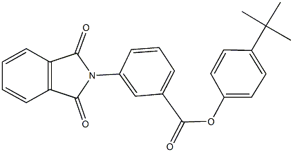 4-tert-butylphenyl 3-(1,3-dioxo-1,3-dihydro-2H-isoindol-2-yl)benzoate Struktur