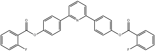 4-(6-{4-[(2-fluorobenzoyl)oxy]phenyl}-2-pyridinyl)phenyl 2-fluorobenzoate Struktur