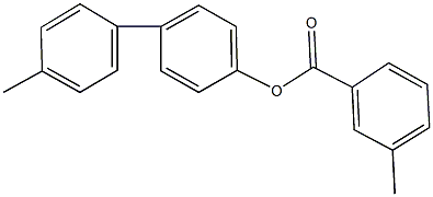 4'-methyl[1,1'-biphenyl]-4-yl 3-methylbenzoate Struktur