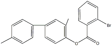 3,4'-dimethyl[1,1'-biphenyl]-4-yl 2-bromobenzoate Struktur