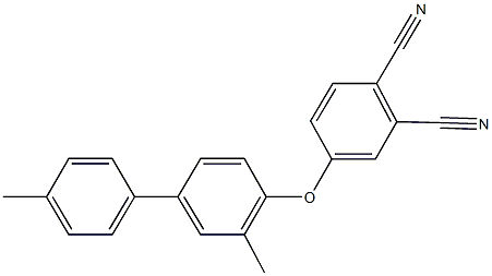 4-[(3,4'-dimethyl[1,1'-biphenyl]-4-yl)oxy]phthalonitrile Struktur