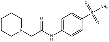 N-[4-(aminosulfonyl)phenyl]-2-(1-piperidinyl)acetamide Struktur