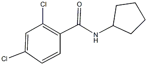 2,4-dichloro-N-cyclopentylbenzamide Struktur