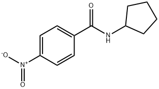 N-cyclopentyl-4-nitrobenzamide Struktur