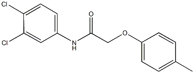 N-(3,4-dichlorophenyl)-2-(4-methylphenoxy)acetamide Struktur