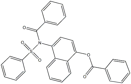 4-[benzoyl(phenylsulfonyl)amino]-1-naphthyl benzoate Struktur