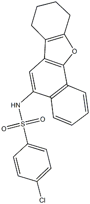 4-chloro-N-(7,8,9,10-tetrahydronaphtho[1,2-b][1]benzofuran-5-yl)benzenesulfonamide Struktur