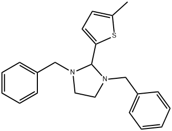 1,3-dibenzyl-2-(5-methyl-2-thienyl)imidazolidine Struktur