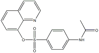 8-quinolinyl 4-(acetylamino)benzenesulfonate Struktur