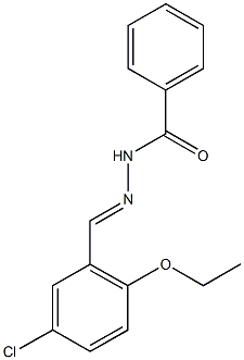 N'-(5-chloro-2-ethoxybenzylidene)benzohydrazide Struktur