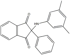 2-(3,5-dimethylanilino)-2-phenyl-1H-indene-1,3(2H)-dione Struktur