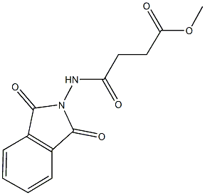 methyl 4-[(1,3-dioxo-1,3-dihydro-2H-isoindol-2-yl)amino]-4-oxobutanoate Struktur