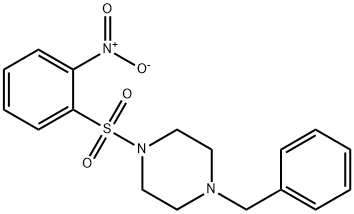 1-benzyl-4-({2-nitrophenyl}sulfonyl)piperazine Struktur