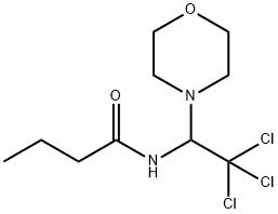 N-[2,2,2-trichloro-1-(4-morpholinyl)ethyl]butanamide Struktur