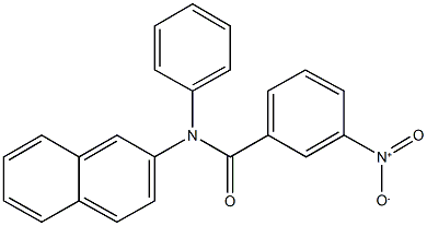 3-nitro-N-(2-naphthyl)-N-phenylbenzamide Struktur