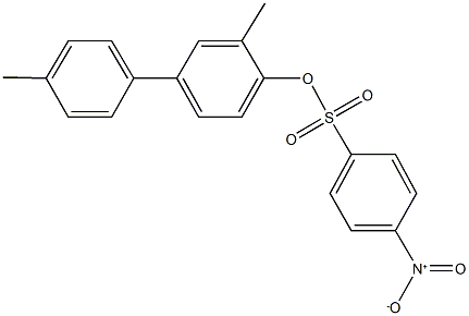 3,4'-dimethyl[1,1'-biphenyl]-4-yl 4-nitrobenzenesulfonate Struktur