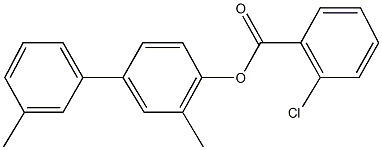 3,3'-dimethyl[1,1'-biphenyl]-4-yl 2-chlorobenzoate Struktur