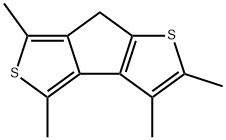 2,3,4,6-tetramethyl-7H-thieno[3',4':3,4]cyclopenta[1,2-b]thiophene Struktur