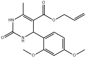 allyl 4-(2,4-dimethoxyphenyl)-6-methyl-2-oxo-1,2,3,4-tetrahydro-5-pyrimidinecarboxylate Struktur