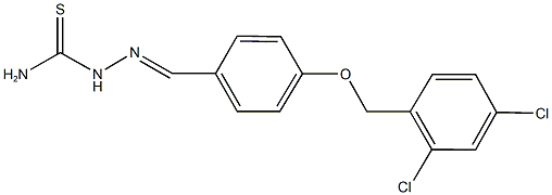 4-[(2,4-dichlorobenzyl)oxy]benzaldehyde thiosemicarbazone Struktur