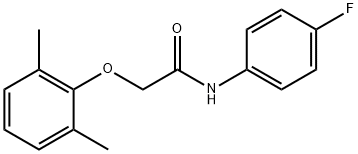 2-(2,6-dimethylphenoxy)-N-(4-fluorophenyl)acetamide Struktur