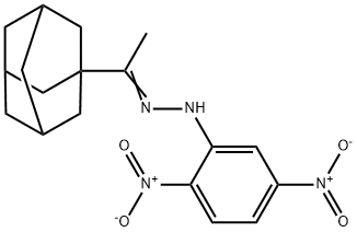 1-(1-adamantyl)ethanone {2,5-bisnitrophenyl}hydrazone Struktur