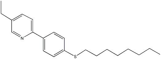 5-ethyl-2-[4-(octylsulfanyl)phenyl]pyridine Struktur