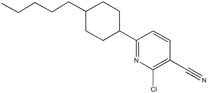 2-chloro-6-(4-pentylcyclohexyl)nicotinonitrile Struktur