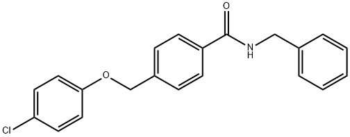 N-benzyl-4-[(4-chlorophenoxy)methyl]benzamide Struktur